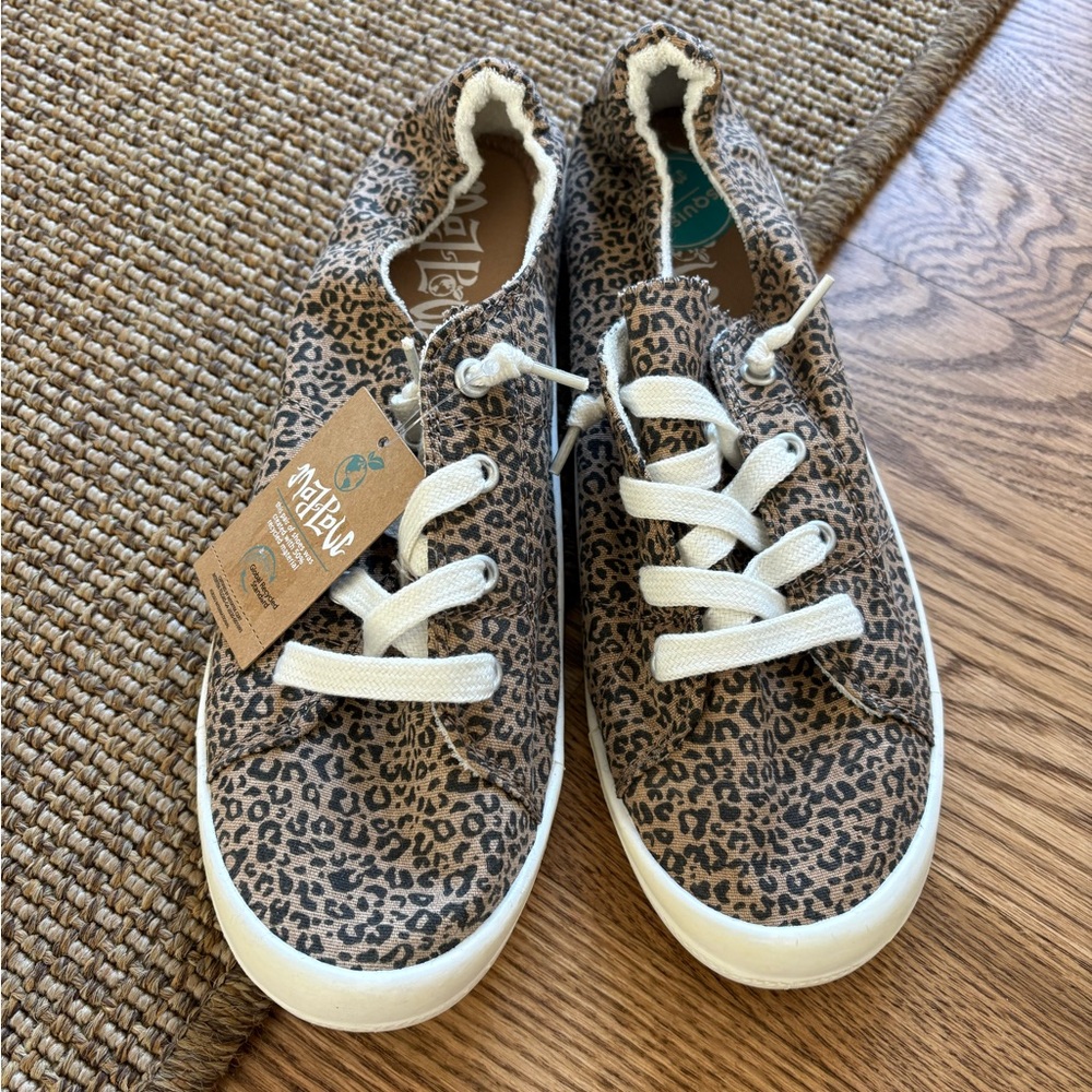 Mad Love Leopard Print Sneakers Size 10